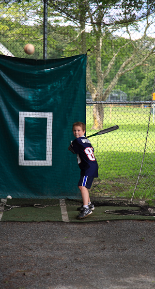 Sean in the Batting Cage, Marblehead photo