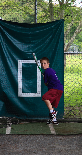 Ben in the Batting Cage, Marblehead photo