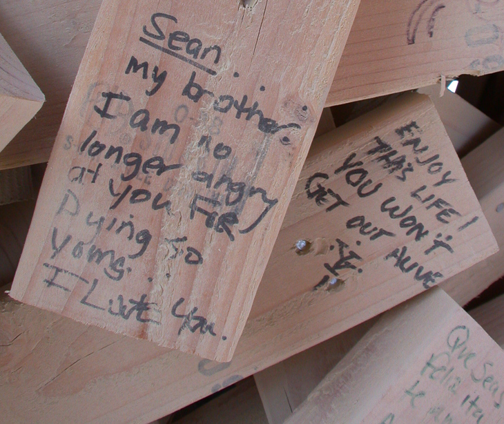 Temple Writings, Burning Man photo