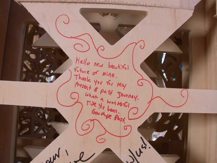 Temple Writings, Burning Man photo