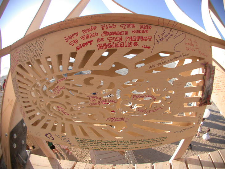 Temple Writings, Burning Man photo