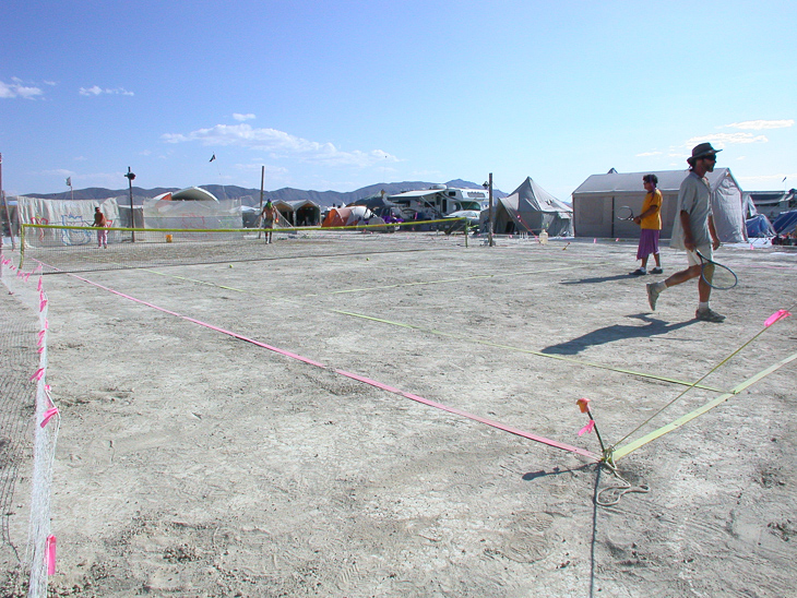 Playa Tennis Court, Burning Man photo