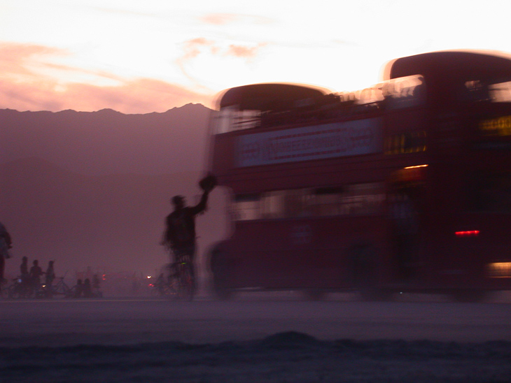 Sunset on the Playa, Burning Man photo