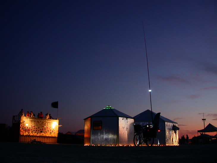 Double Hexayurt, Burning Man photo