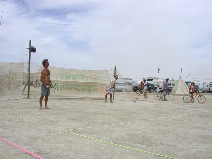 Tennis Match, Burning Man photo