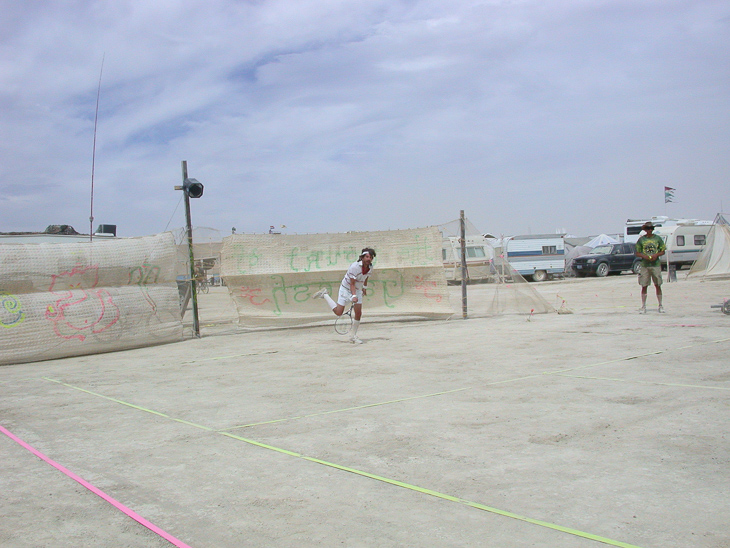 Tennis Match, Burning Man photo