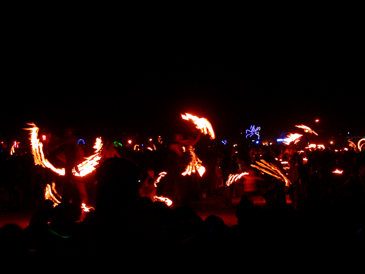 Fire Dancers, Burning Man photo