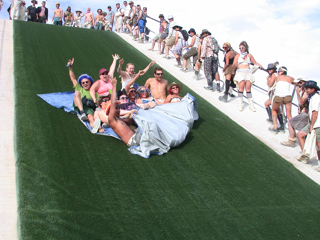 Astroturf Slide, Burning Man photo