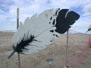 Feather, Burning Man photo