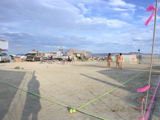 Naked Playa Tennis, Burning Man photo