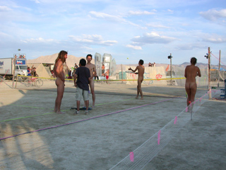 Naked Tennis, Burning Man photo