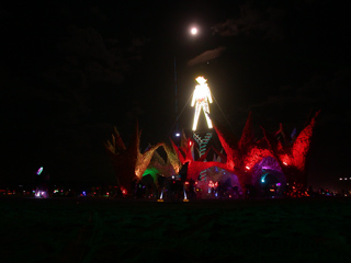 The Man and the Moon, Burning Man photo