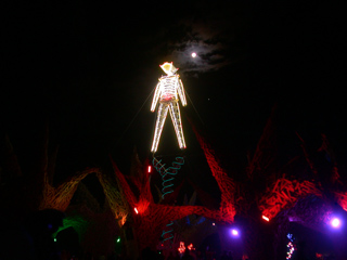 The Man and the Moon, Burning Man photo