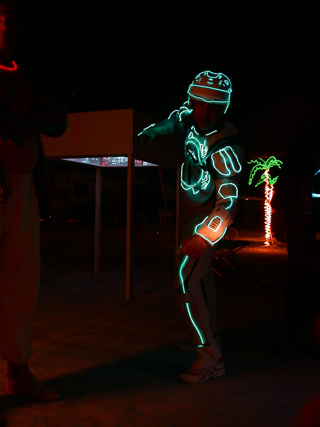 Ali's Tron Suit, Burning Man photo