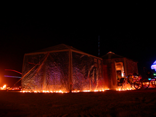 Double Mega Hexayurt, Burning Man photo