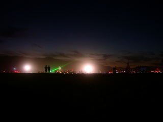 Dusk, Burning Man photo