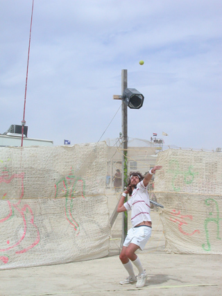 Tennis Match, Burning Man photo