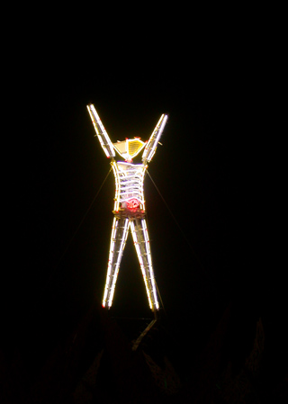 The Man Faces the Burn, Burning Man photo