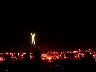 Fire Dancers, Burning Man photo