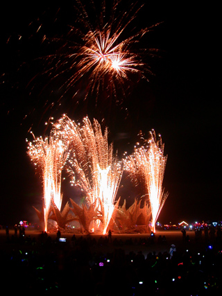 Fireworks, Burning Man photo