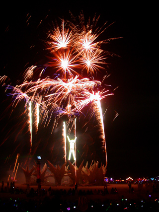 Fireworks, Burning Man photo