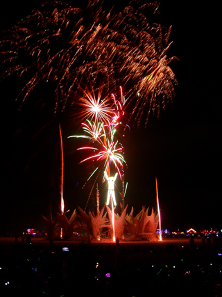 Fireworks, Burning Man photo