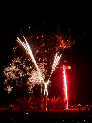 Fireworks, Burning Man photo