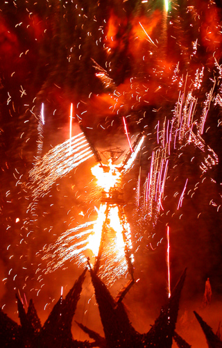 The Man Burns, Burning Man photo