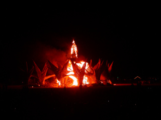 The Base Begins to Burn, Burning Man photo