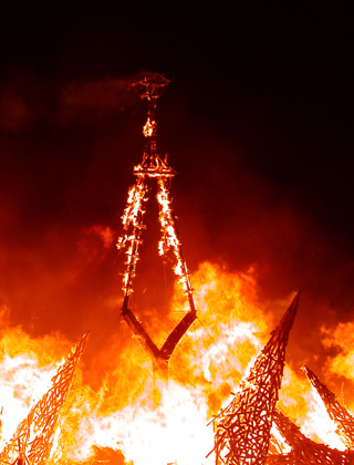 Smoldering Man, Burning Man photo