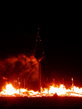 Smoldering Man, Burning Man photo