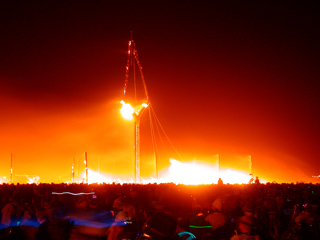 Last Legs, Burning Man photo