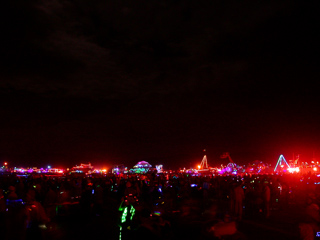 Crowd at the Burn, Burning Man photo