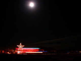 Wish Star and Full Moon, Burning Man photo