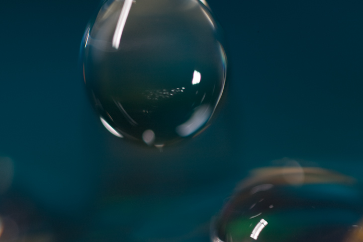 Bubble Reflections, Water Drop Falling photo