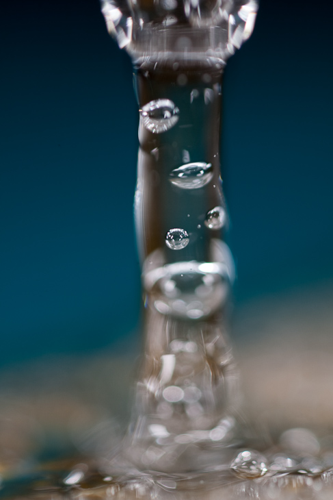 Air Bubbles, Water Drop Falling photo