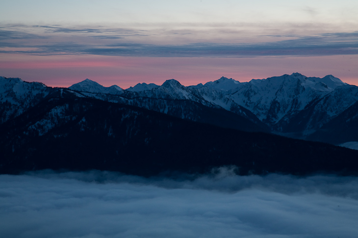 Olympic Mountains at Sunset, Olympic National Park photo