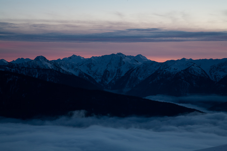 Olympic Mountains at Sunset, Olympic National Park photo