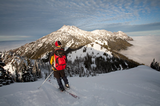 Telemark Skier, Olympic National Park photo