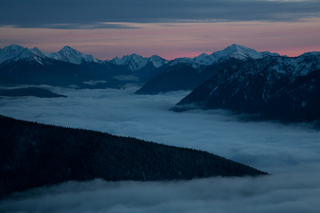 Olympic Mountains at Sunset, Olympic National Park photo