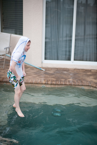 Sean Jumping in the Pool, Marco Island photo