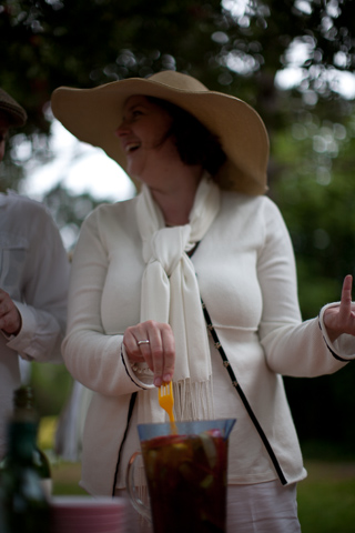 Sacha Making Pimm's Cup, Colony Party photo