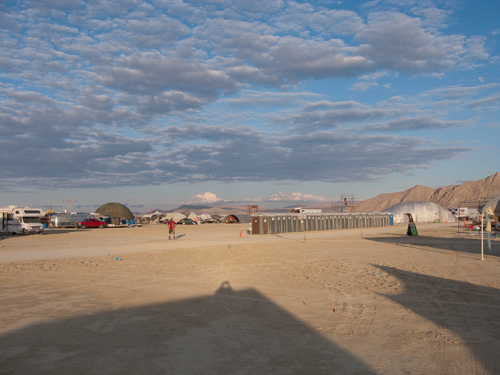 Skies Over Porta-Potties, Burning Man photo