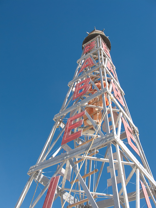 Ham Climbing the Tower, Burning Man photo