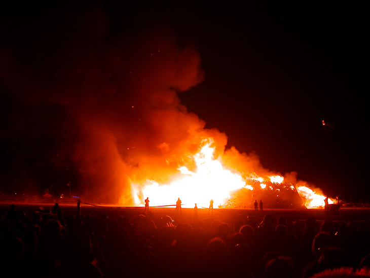 Temple Burn, Burning Man photo