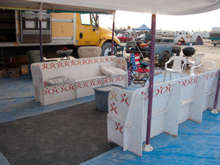 Playa Pews, Burning Man photo