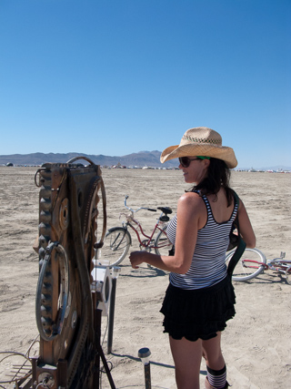 Bridget, Burning Man photo