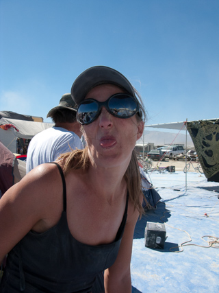 Joy, Burning Man photo