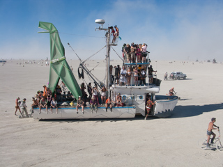 Land Boat, Burning Man photo