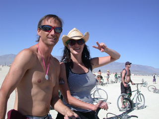 Marc and Bridget, Burning Man photo